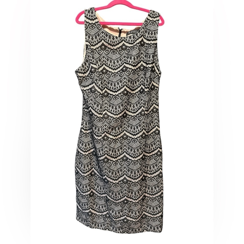 Black & Pink Lace GUESS Dress 12